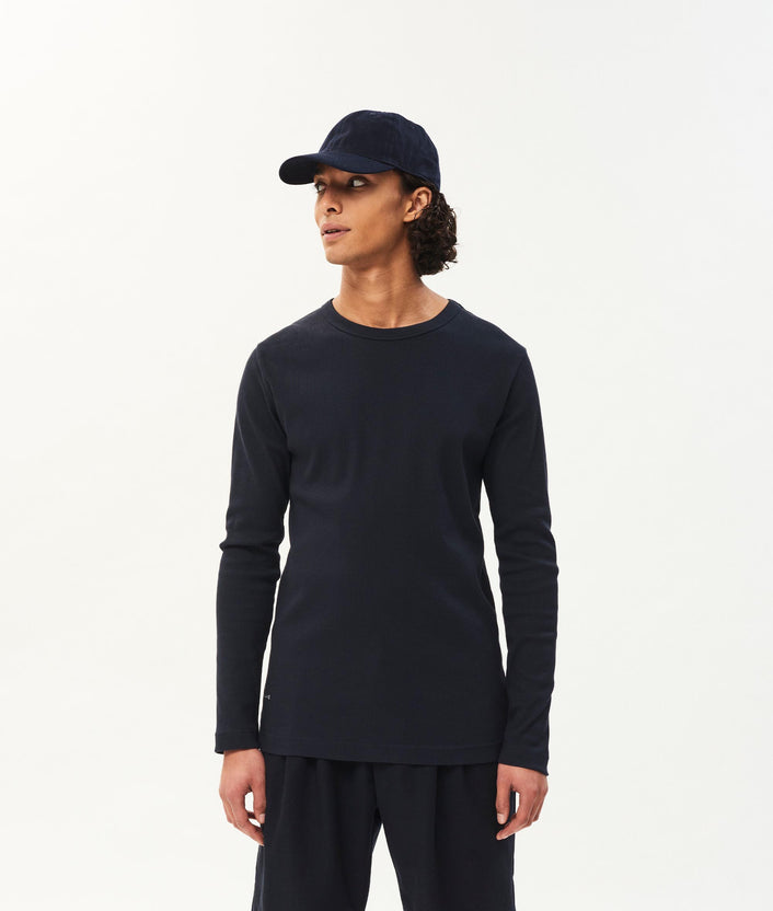 10days Alex rib jersey tee dark blue