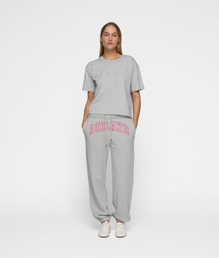 10days Bar jogger fleece light grey melee