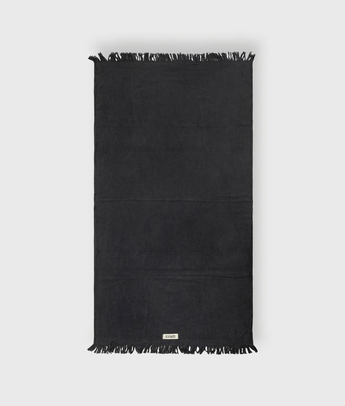 10days beach towel black