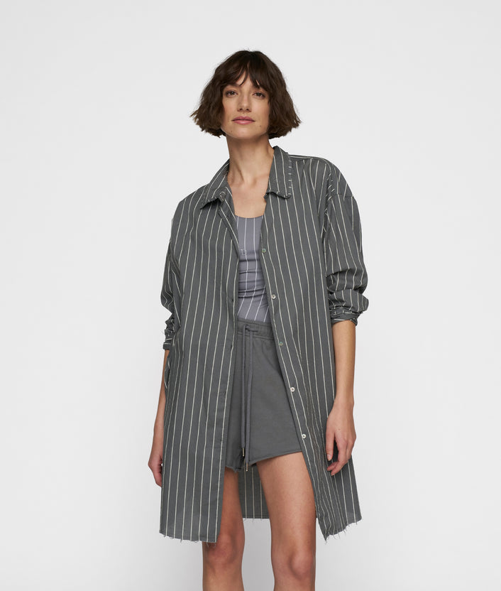 10days blouse voile stripes oil