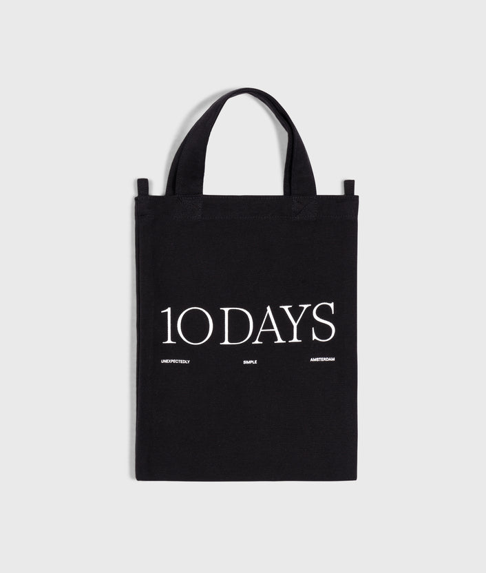 10days canvas 10DAYS mini shopper black