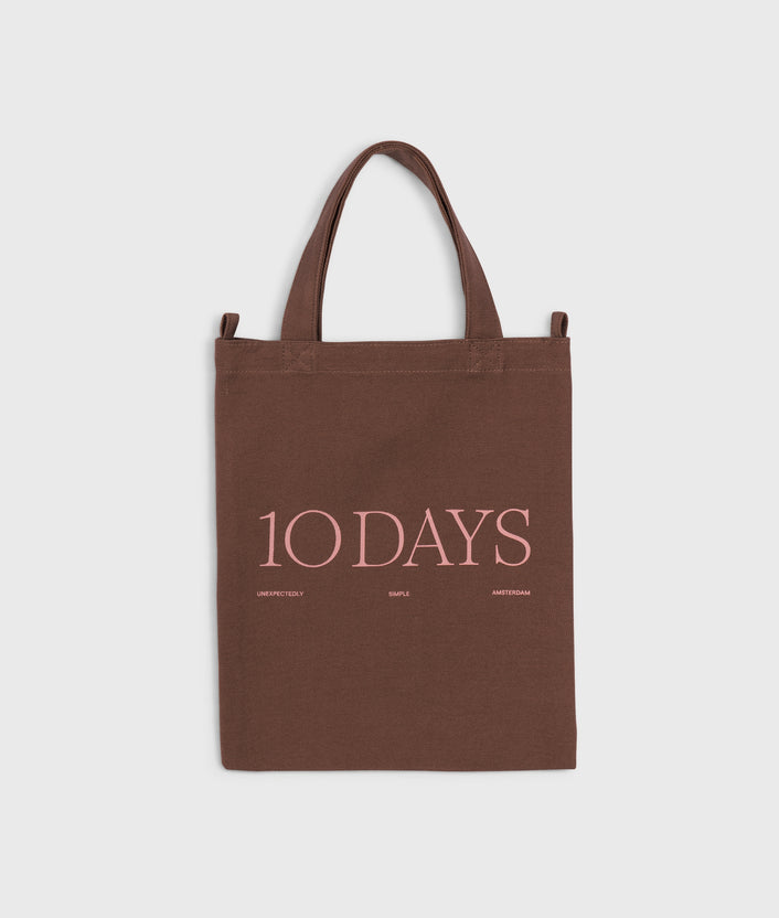 10days canvas 10DAYS mini shopper fudge