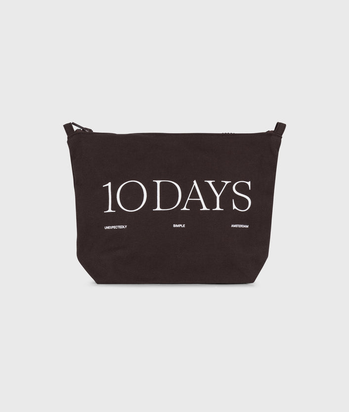 10days canvas 10DAYS pouch chocolate