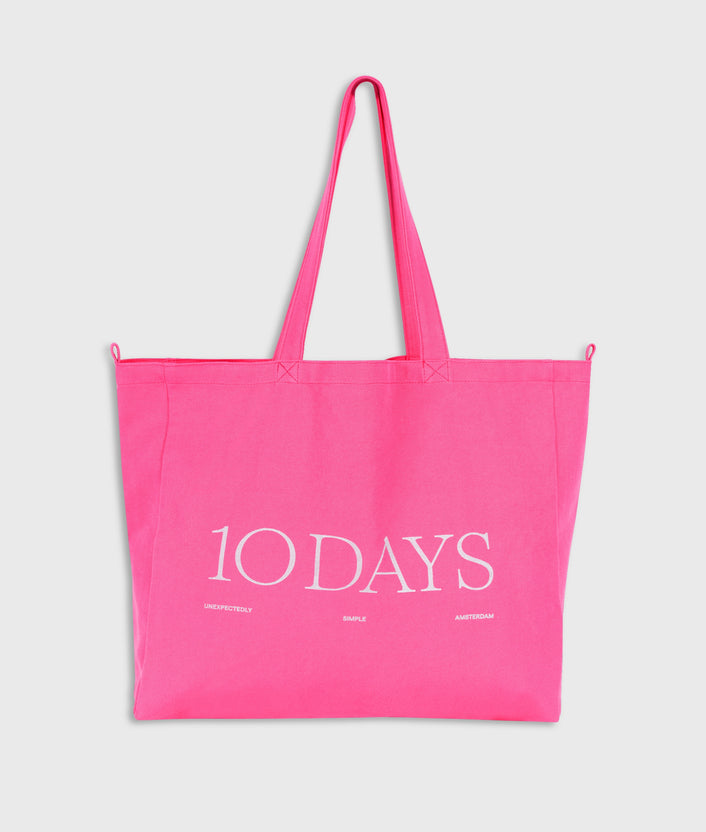 10days canvas 10DAYS shopper bright pink