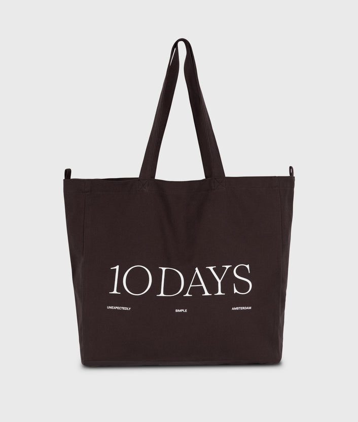 10days canvas 10DAYS shopper chocolate