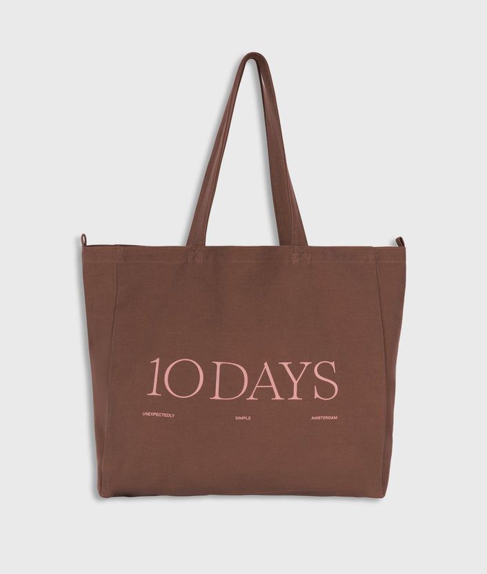 10days canvas 10DAYS shopper fudge