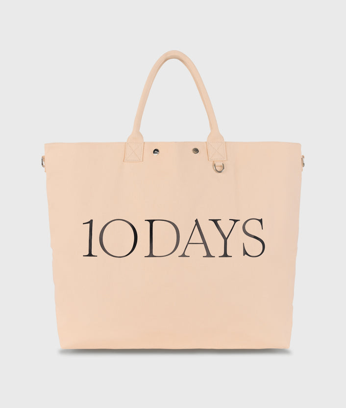 10days canvas shopper peach