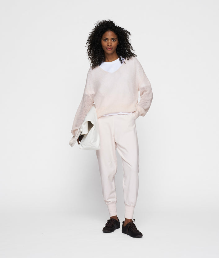 10days deep neck knit sweater marshmallow