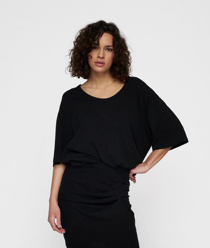 10days deep tee linen black