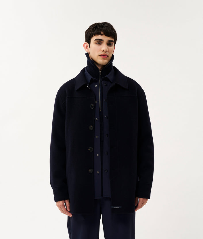 10days Harper soft wool jacket dark blue