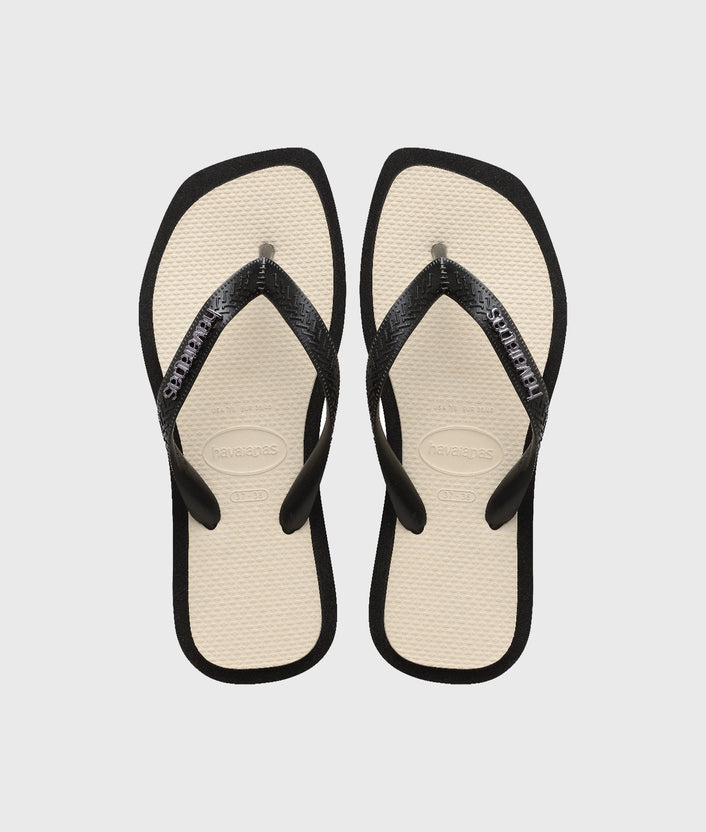 10days HAVAIANAS FLIPFLOP TOP SQUARE FUSHION black