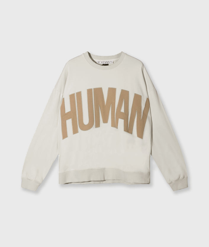 10days human fleece sweater