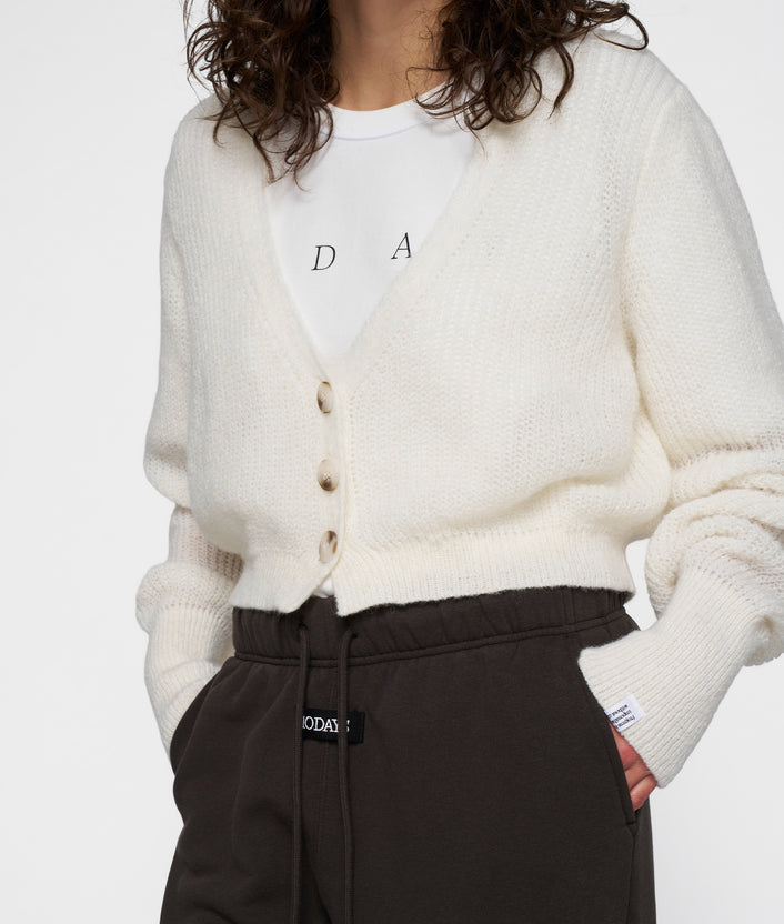 10days knit cardigan ecru