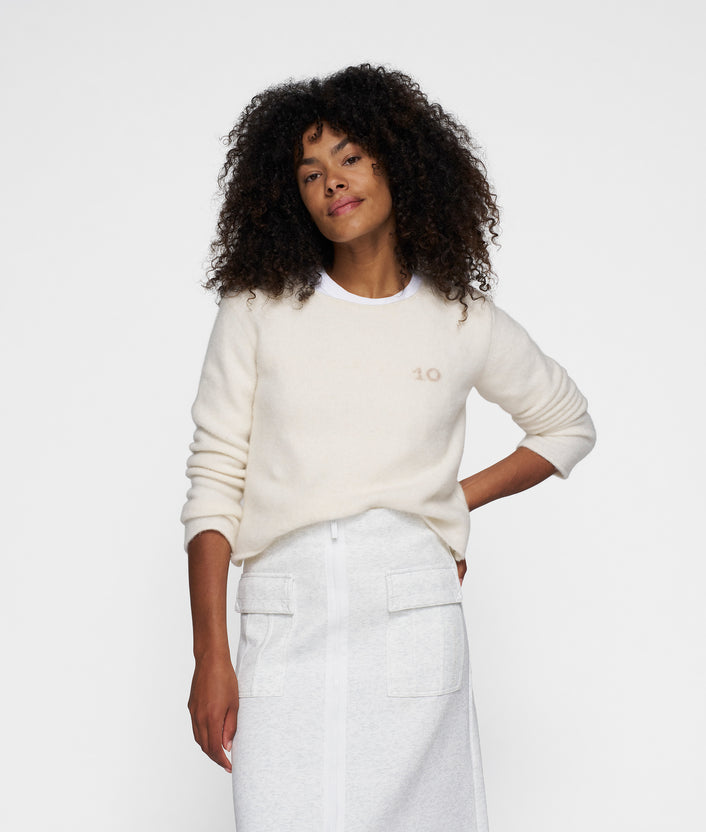 10days knit sweater ecru