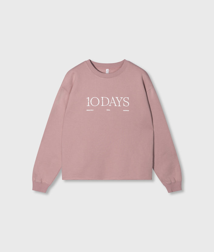 10days logo sweater raspberry