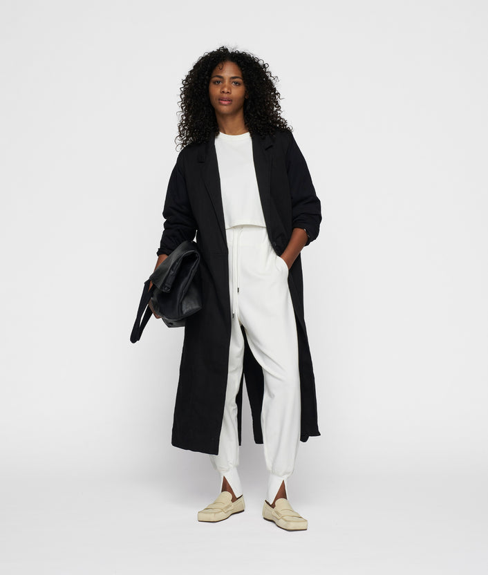 10days long blazer twill black