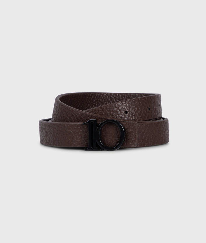 10days monogram belt chocolate