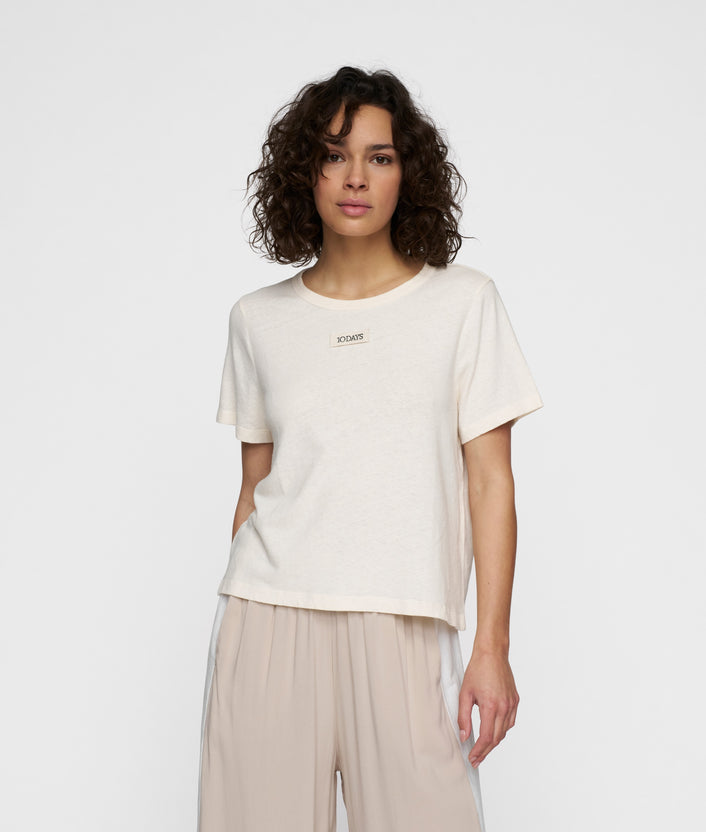 10days petite tee linen ecru