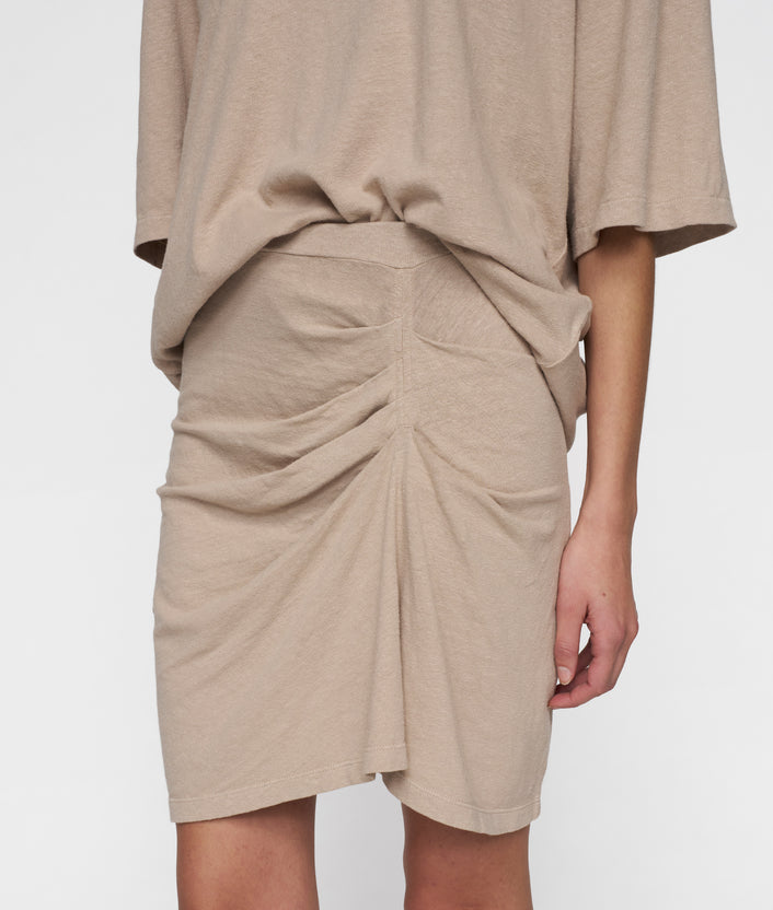 10days pleated skirt linen rope