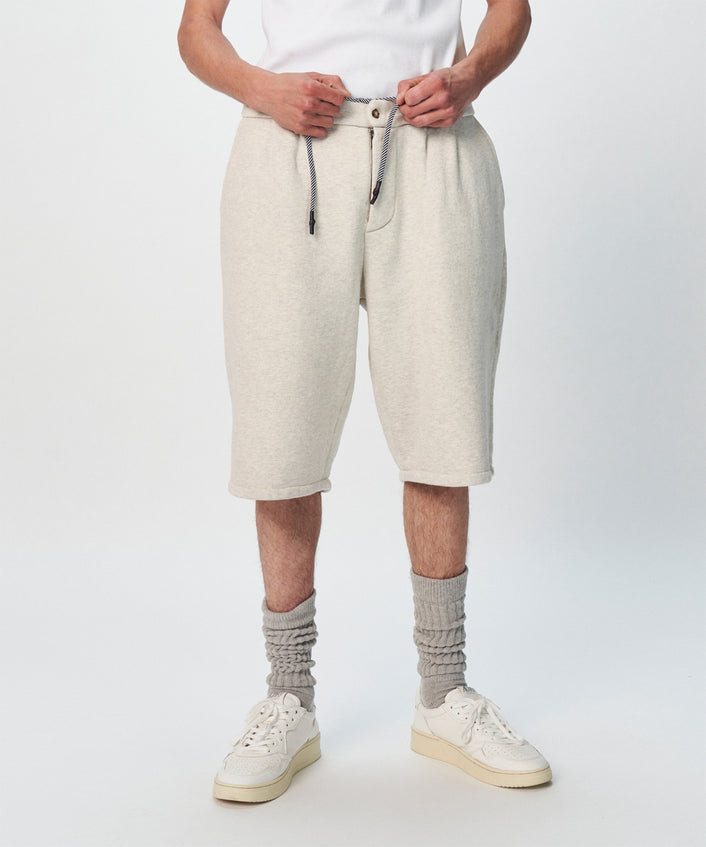 10days Rio fleece shorts soft white melee