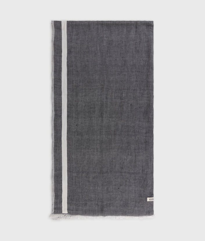 10days scarf color block ecru