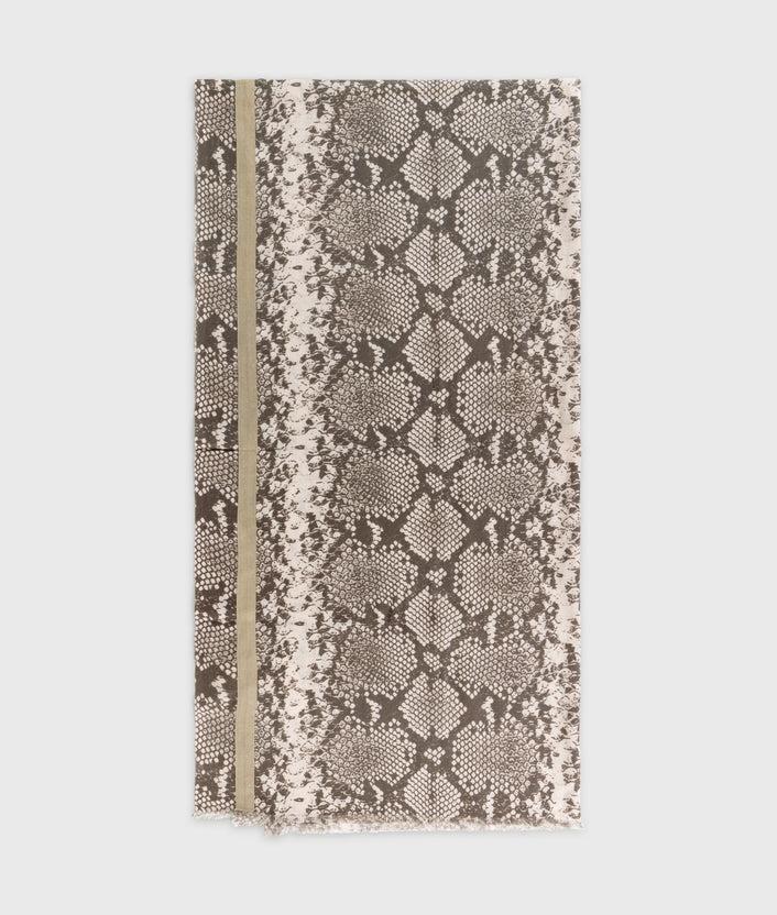 10days scarf voile snake ecru