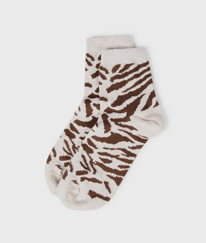 10days short socks zebra soft white melee