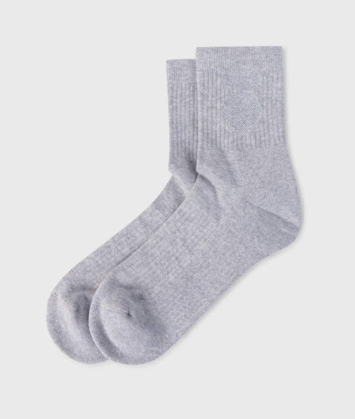 10days socks medal white grey melee
