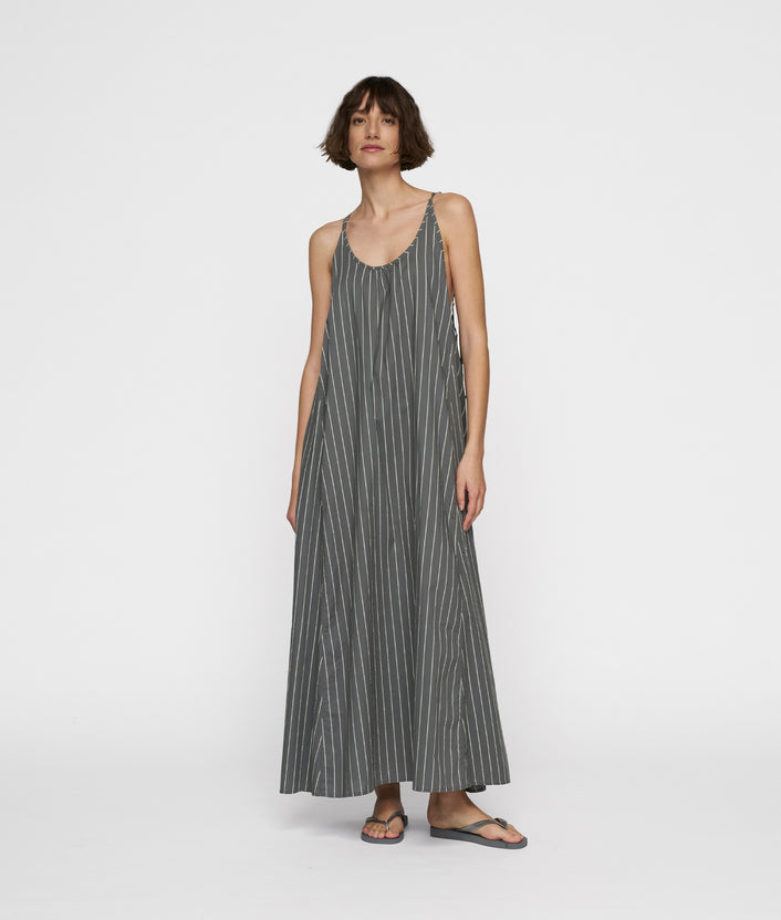 10days summer dress stripes oil