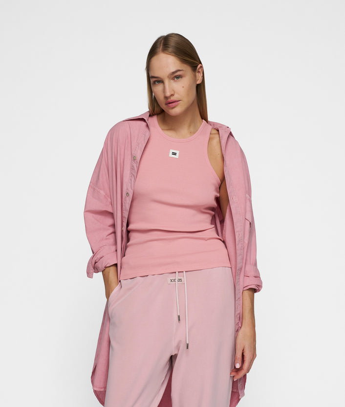 10days tank top rib raspberry