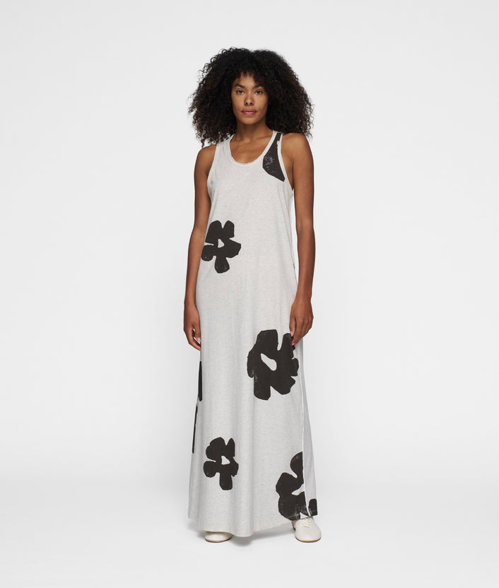 10days tanktop dress flower soft white melee