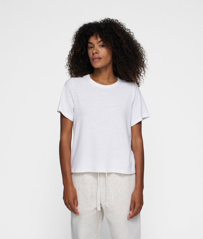 10days THE PETITE TEE LINEN white