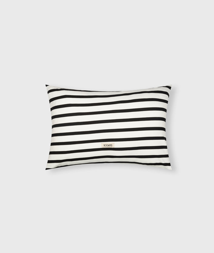 10days THE PILLOW COVER STRIPES 40x60 ecru/black