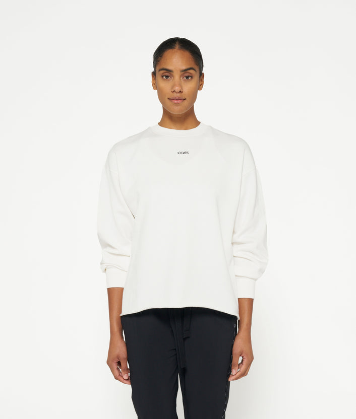 10days THE SWEATER LOGO ecru