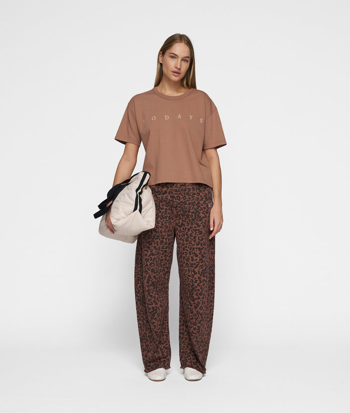 10days western pants leopard dark fudge