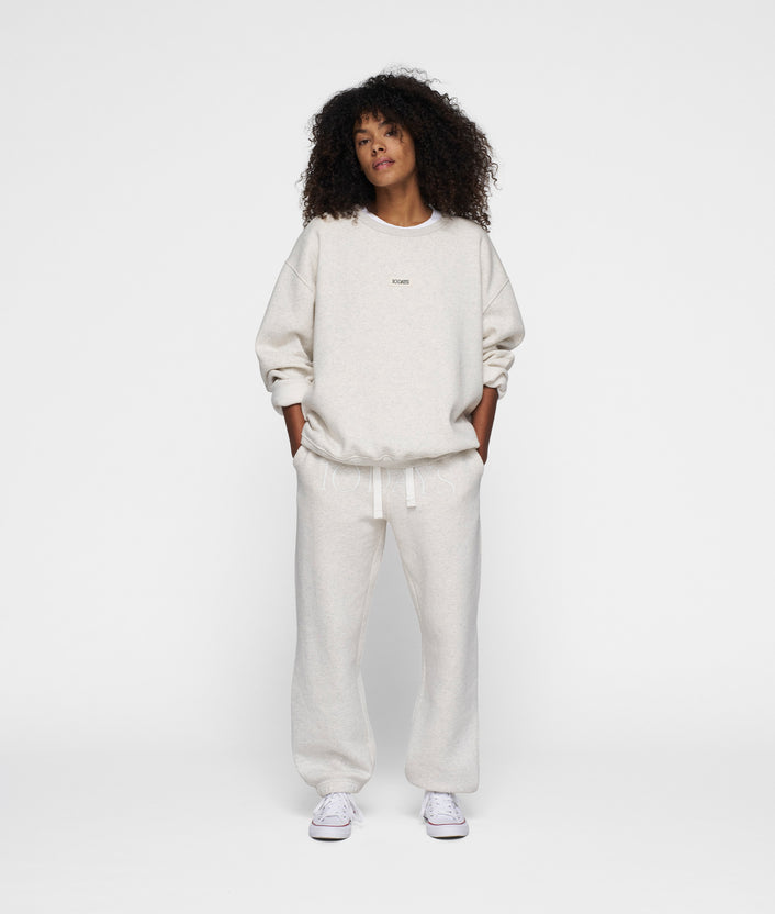 10days THE CLEAN STATEMENT SWEATER soft white melee