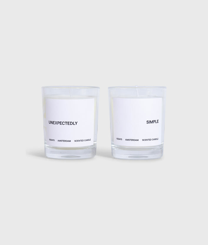 10days unexpectedly simple scented candle set multicolor