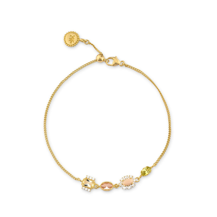 24kae Armband met gekleurde stenen - 22469Y