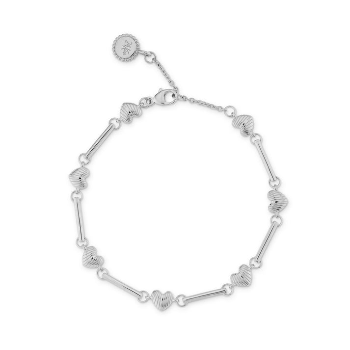 24kae Braelet met schelpvormige harten - 22463S