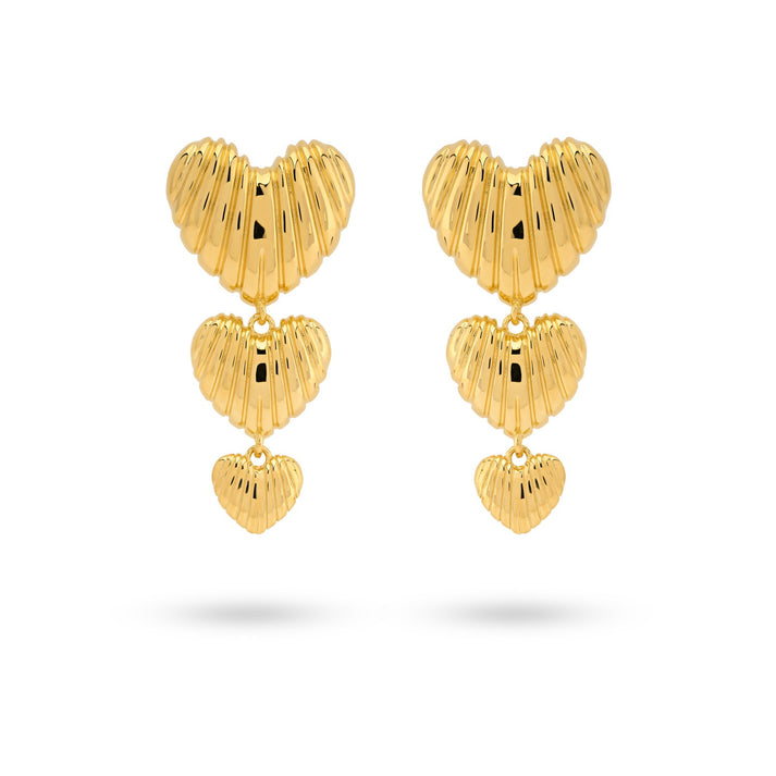24kae Hartvormige statement oorbellen - 42493Y