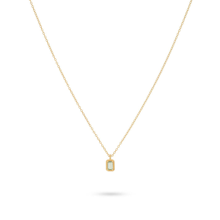 24kae Ketting met gekleurde steen - 32484Y