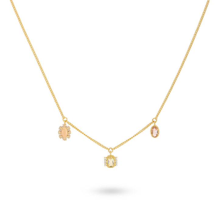 24kae Ketting met gekleurde stenen - 32477Y