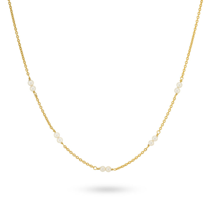 24kae Ketting met parels - 32458Y