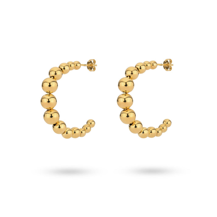 24kae Oorbel met bolletjes - 42499Y