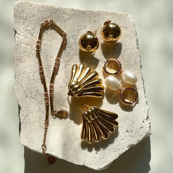 24kae Oorbel Met Zoetwaterparel - 424106Y