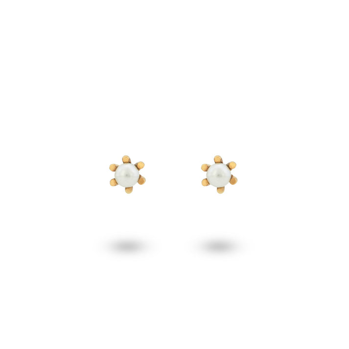 24kae Oorsteker met parel - 42420Y