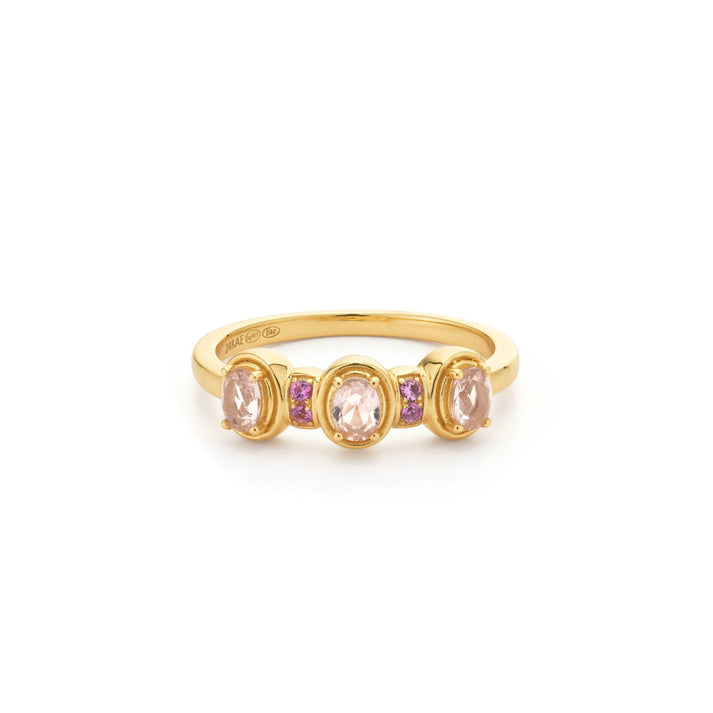 24kae Ring met roze stenen - 124144Y