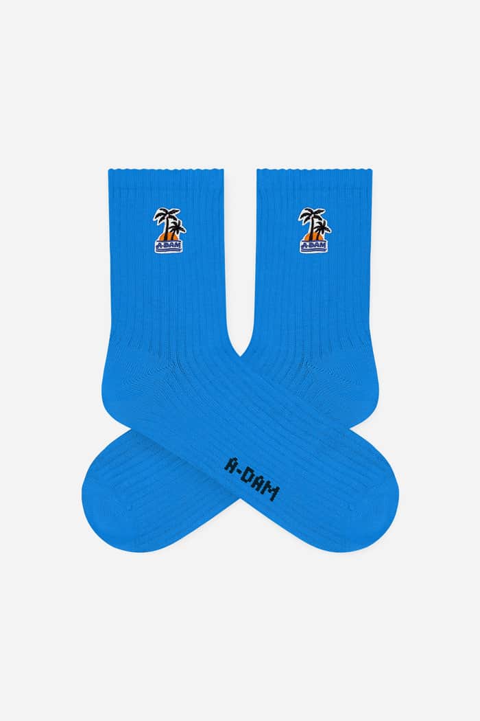 a dam underwear Blue Palmtree Patch