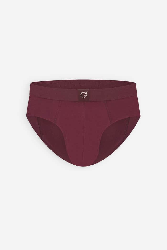a dam underwear Burgundy Solid
