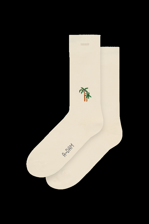 A Dam Underwear Ecru Palm Trees